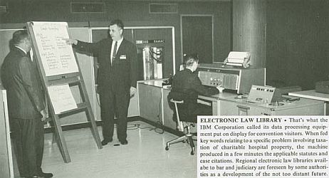 Computer Assisted Legal Research in 1960