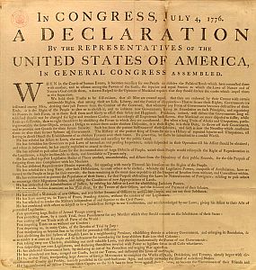 George Washington's personal copy of Declaration of Independence