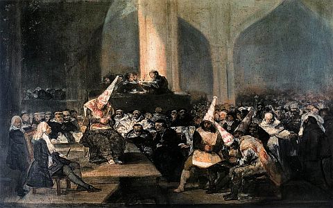 Inquisition Scene by Francisco Goya (1819)