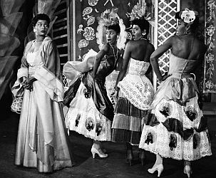 Pearl Bailey as Madame Fleur in Broadway musical 'House of Flowers.'