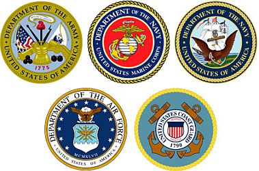 United States military emblems.