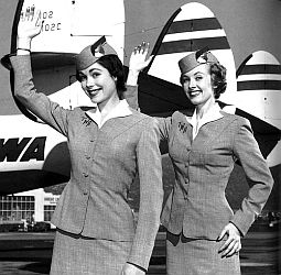 Vintage stewardesses photo.