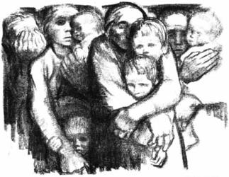 'Widows and Orphans' by Kathe Kollwitz (1919)
