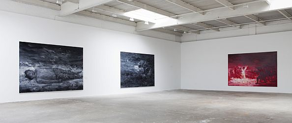 Yan Pei-Ming 'Black Paintings' at David Zwirner gallery