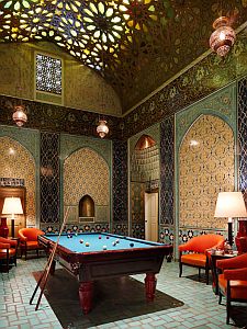Billiard room in Fairmont San Francisco Penthouse Suite.