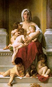 'Charity' by Adolph William Bouguereau.
