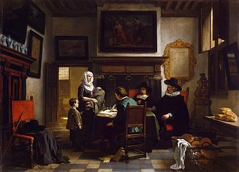 'Distribution of Charity in the Alms-House' by Hubertus van Hove.