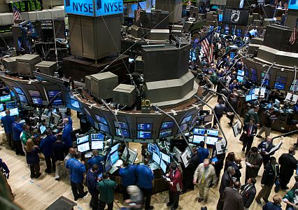 Floor of New York Stock Exchange.