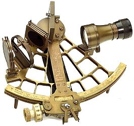 German Brass Sextant 'C. Plath, Hamburg', c. 1920.