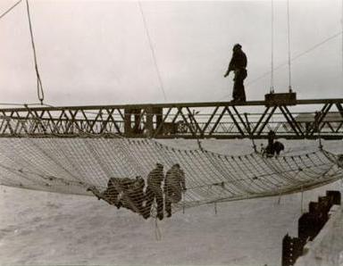 Golden Gate Bridge construction workers.