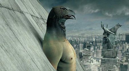 Horus, the falcon-headed god in Enki Balil's 'Immortal', 2004.