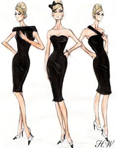 Illustration, 'Little Black Dress,' Hayden Williams, 2010