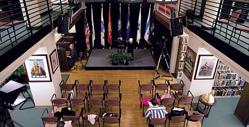 Inside the Pritzker Military Library