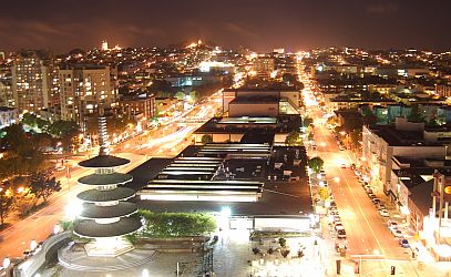 Japantown at night