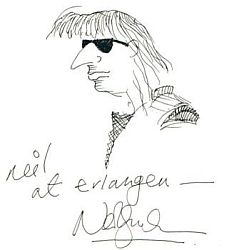 Neil Gaiman self-portrait, 1994.