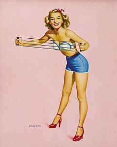 Pinup by artist Edward D'Ancona