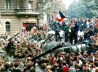 Prague Spring and uprising 1968.