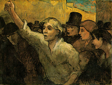 The Uprising (L'Emeute) Honore Daumier, c. 1860.