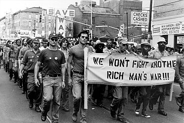 Vietnam Veterans Against the War march, circa 1970.
