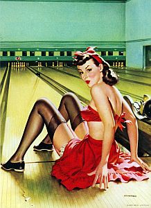 Vintage Bowling Pinup