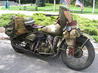 Vintage Military Motorcycle